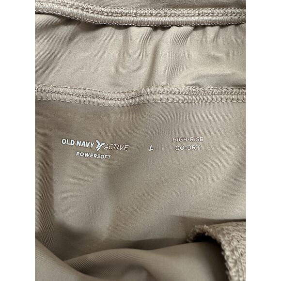 Old Navy Womens Shorts Size Large Brown Active Powersoft High Rise Go Dry - Picture 4 of 10